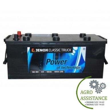 6СТ-180 (R180484V) Акумулятор 6ст-180 (+ зліва) (пр-во Jenox) | Agro Assistance