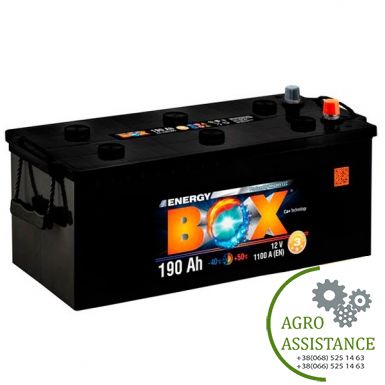 6СТ-190 (4) (+ праворуч) Акумулятор 6СТ-190А Energy Box (пр-во Мегатекс) | Agro Assistance