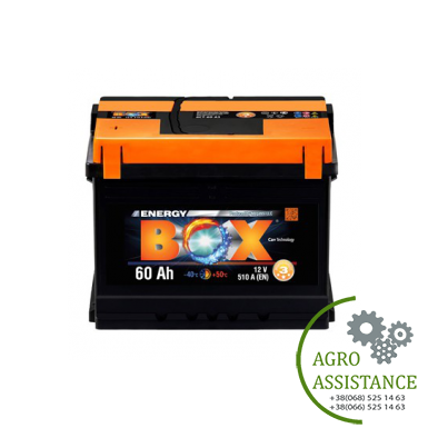 6СТ-60 (1) (+ зліва) Акумулятор 6СТ-60 Energy Box (пр-во Мегатекс) | Agro Assistance