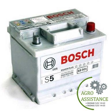6СТ-52 (0092S50010) (+ праворуч) Акумулятор 6СТ-52 необслуж. (Пр-во BOSCH) | Agro Assistance