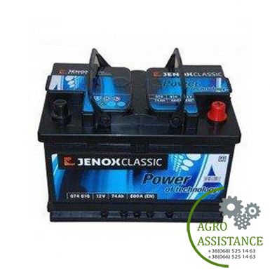 6СТ-74 (R074616KN) Акумулятор 6ст-74 (+ праворуч) (пр-во Jenox) | Agro Assistance