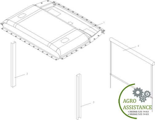 Внутренняя отделка салона YTO-X804