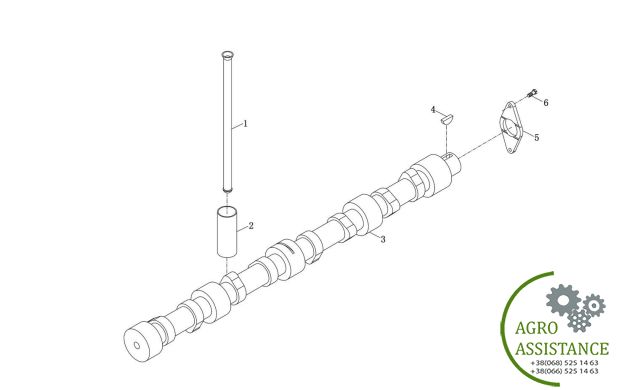 Распределительный вал YTO-X904