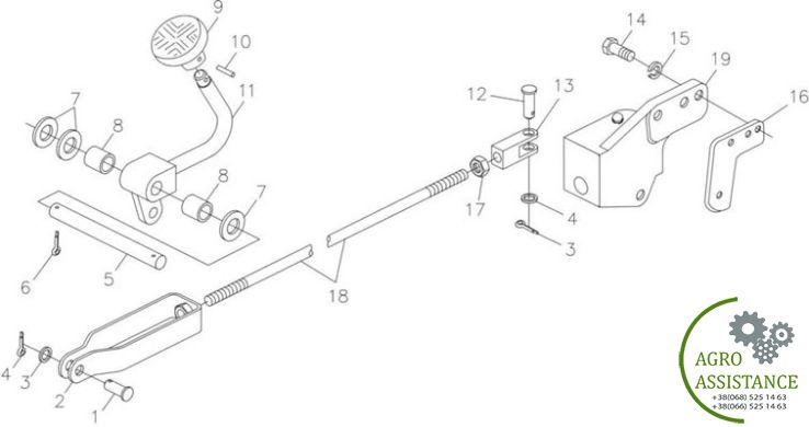 Блокировка дифференциала YTO X904