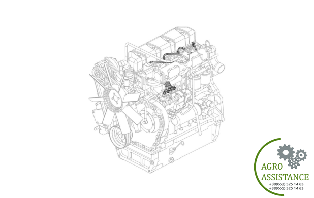 Трубопровод высокого давления YTO-X804