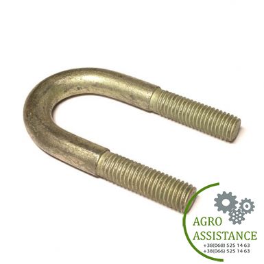 ПРТ 10.02.672 Скоба планки транспортера (резьба М10) ПРТ-7, ПРТ-10 |Agro Assistance | Agro Assistance