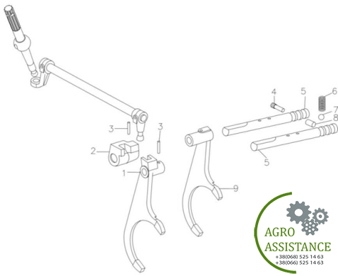 Вилки переключения передач YTO-X804
