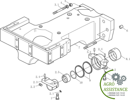 Балансир передній YTO-X804