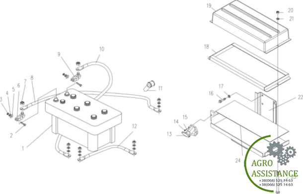 Аккумулятор YTO-X1204