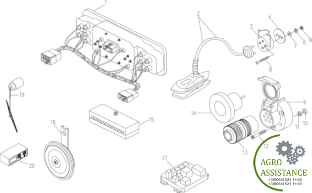 Панель приборов YTO-X1204