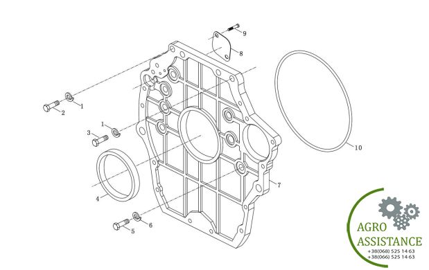 Переходная плита маховика YTO-X904