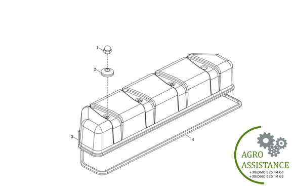 Крышка головки цилиндров YTO-X904