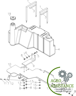 Топливный бак YTO-X1204