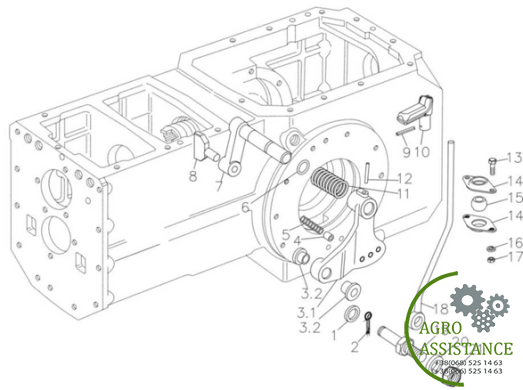 Устройство ВОМ YTO-X904