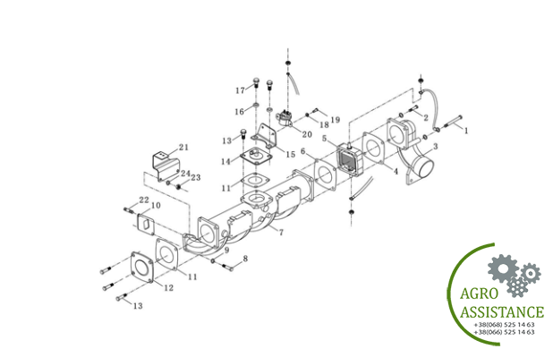 Впускной колектор YTO-X904