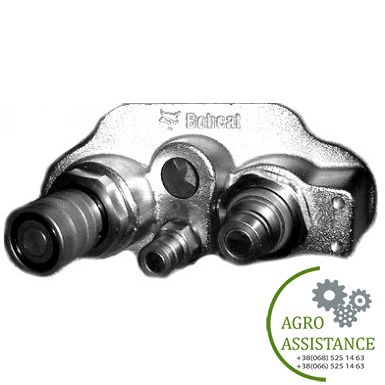 7246784 Блок (7141939) муфт гідр.бистрораз'ем, Bobcat TL360 / 470 | Agro Assistance | Agro Assistance