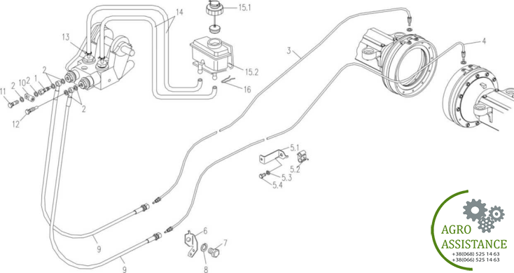 Тормозная система YTO-X804