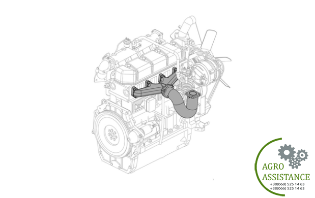 Выпускной колектор YTO-X904