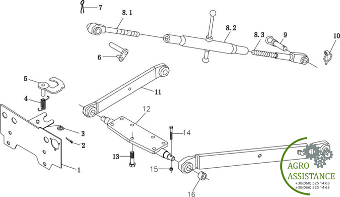 Навеска трактора YTO-X804