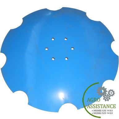 3490466(Lemken) Диск бороны полусферический D620x6 (6 отв.) (ромашка) Rubin | Agro Assistance