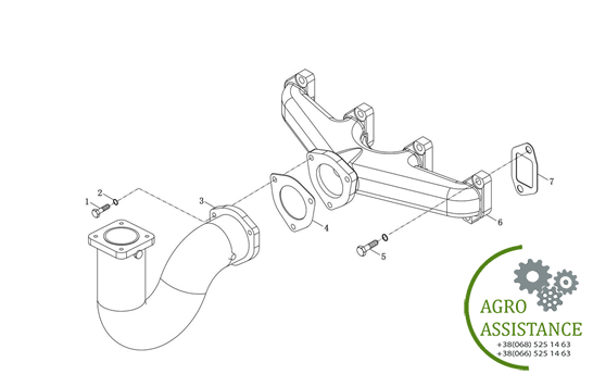 Выпускной колектор YTO-X904