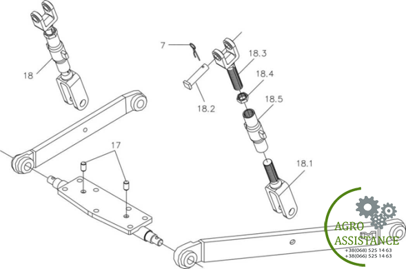 Навеска трактора YTO-X804