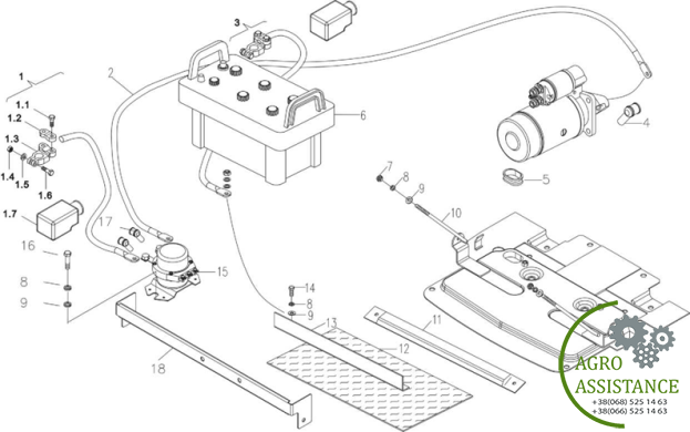 Электросхема YTO-X804