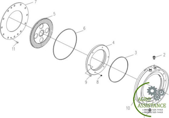 Тормозной механизм YTO X904