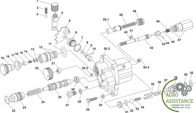 Дистребьютор в сборе YTO-X1204