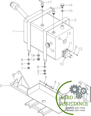 Гидравлический бак YTO-X1204