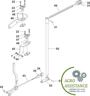 Управляющий дистрибъютор, подъемник YTO-X1204
