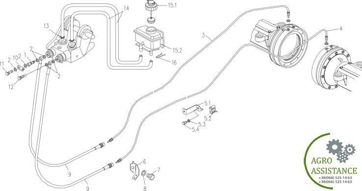 Тормозная система YTO-X904