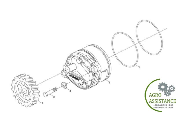 Масляный насос YTO X 804