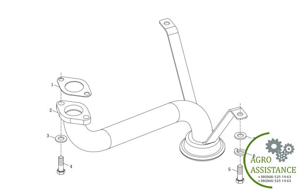 Маслозаборник YTO X 904