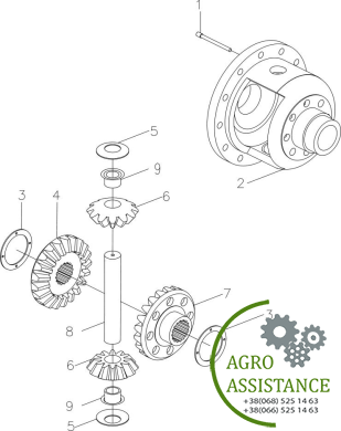 Дифференциал YTO-X1204