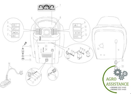 Панель приборов YTO-X904
