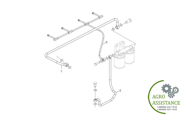 Топливные трубки YTO-X804