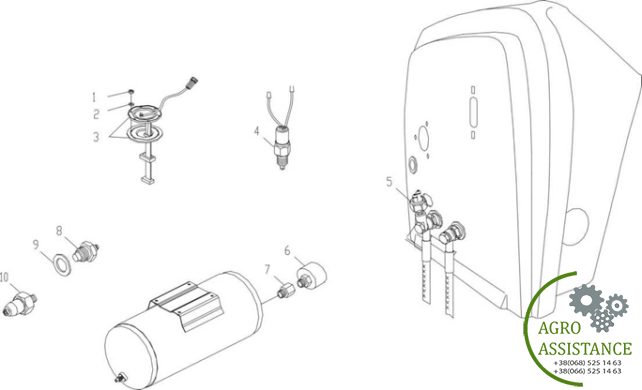 Электрическая система управления тормозной системой YTO-X904