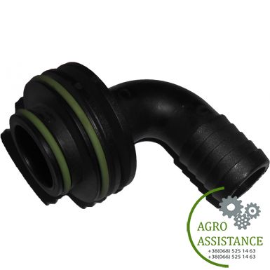 471202,С25 Патрубок обратки пульта управления Д=25мм 90гр (Arag, Италия) | Agro Assistance
