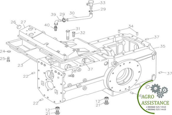 Корпус коробки передач YTO-X904