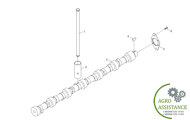 Распределительный вал YTO X1204