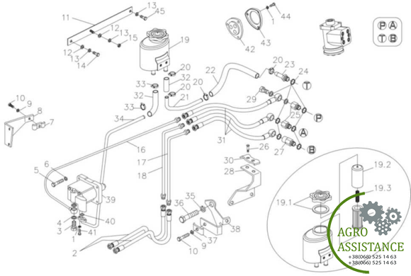 Насос рулевого управления YTO-X804