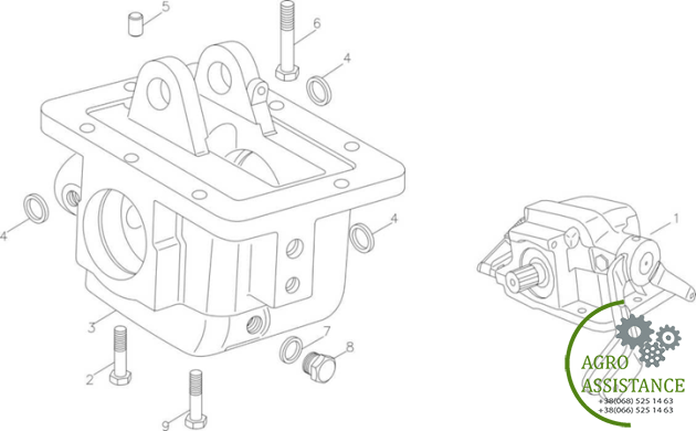 Редуктор раздаточный YTO-X804