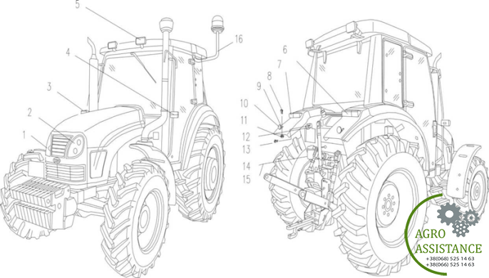 Система освещения YTO-X904