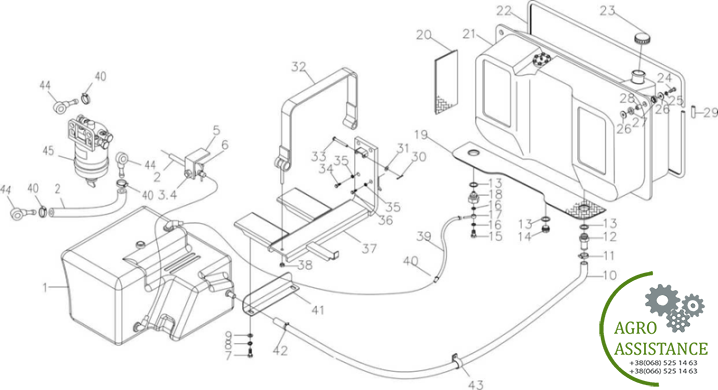 Топливная система YTO-X904