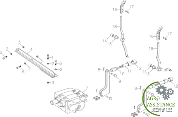 Распред.2хсекционный YTO-X1204