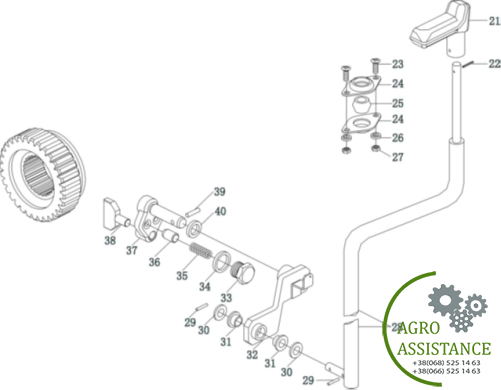 Корпус ВОМ YTO-X1204
