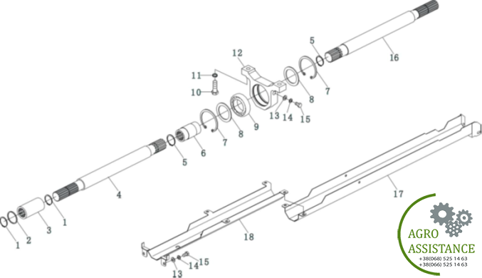 Переходная втулка YTO-X1204