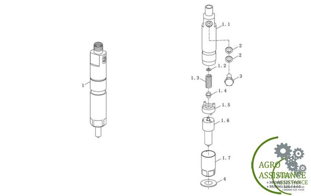 Форсунка YTO-X1204