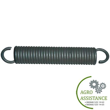 3298522 Пружина натяж. d=5 Dm=30,5 Lo=208 90GRD Zn | Agro Assistance